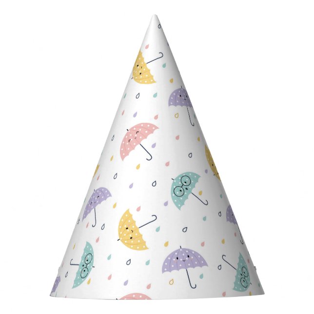 Gorra del patrón de paraguas de Kawaii Pastel (Anverso)