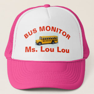 GORRA DEL ROSA DEL MONITOR DEL AUTOBÚS