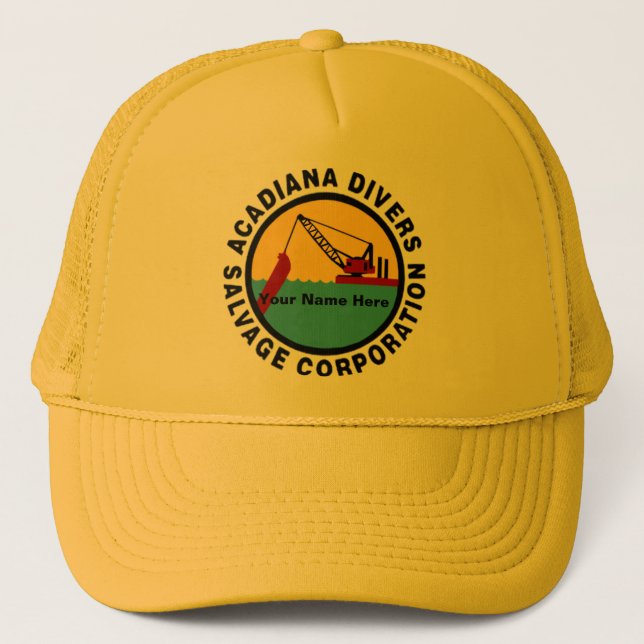 Gorra del salvamento de los buceadores de Acadiana (Anverso)