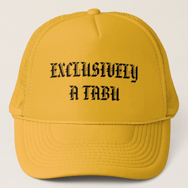 gorra del tabú - modificado para requisitos (Anverso)