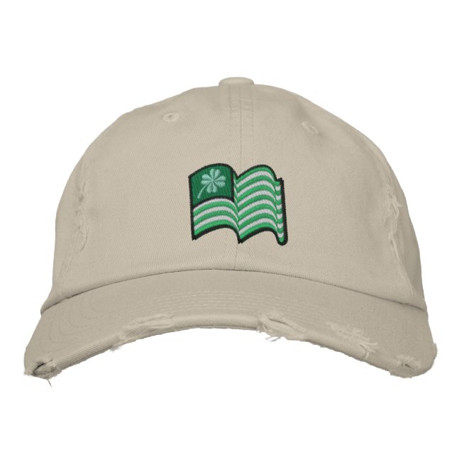 gorra del trébol afortunado de bandera irlandesa (Anverso)