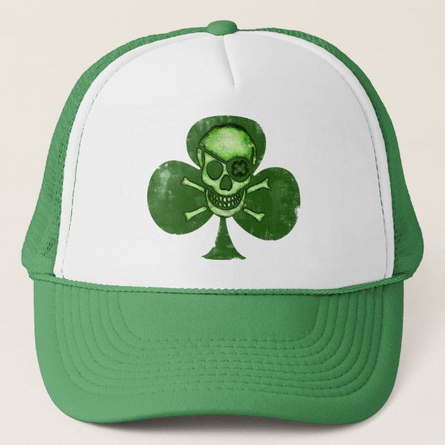 Gorra del trébol del pirata del día de St Patrick (Anverso)