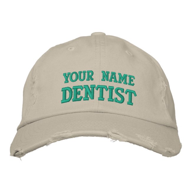 Gorra dentista personalizada con problemas (Anverso)