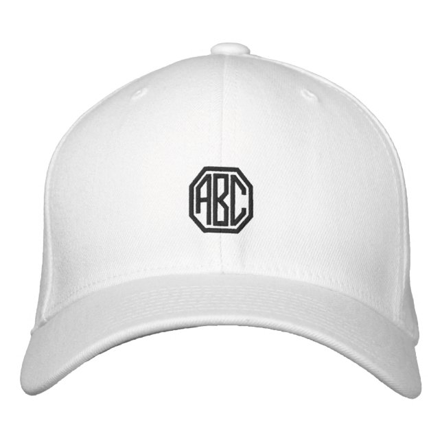 Gorra deportivo de monograma personalizado para ho (Anverso)