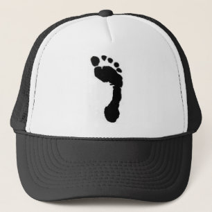 Gorra descalzo del camionero de la marca que