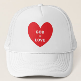 Gorra Dios es amor corazón rojo