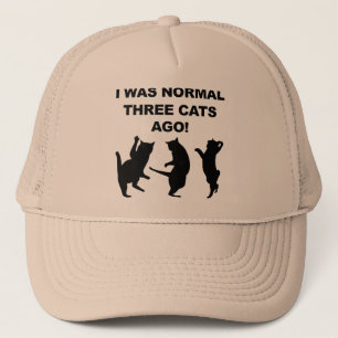 Gorra divertida de camionero de tres gatos normale