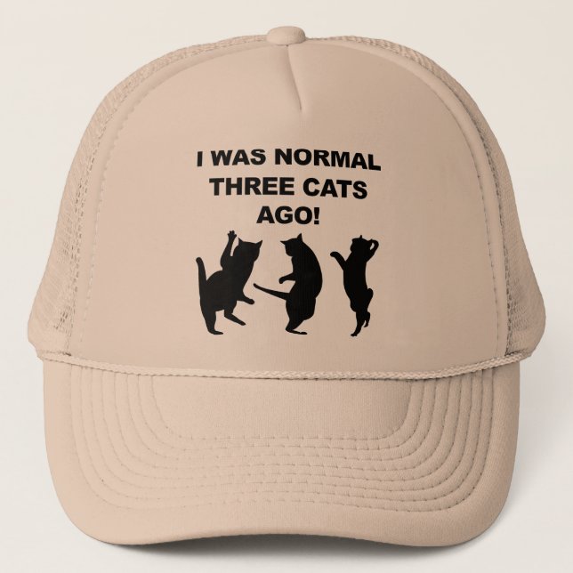 Gorra divertida de camionero de tres gatos normale (Anverso)