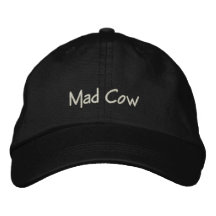 Gorra divertida de vaca loca / Gorra