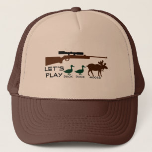 Gorra divertido de los cazadores del pato con el