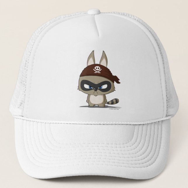Gorra divertido del carácter del mapache del (Anverso)