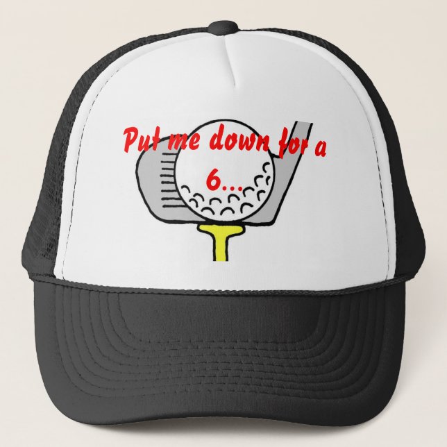 Gorra divertido del golf (Anverso)