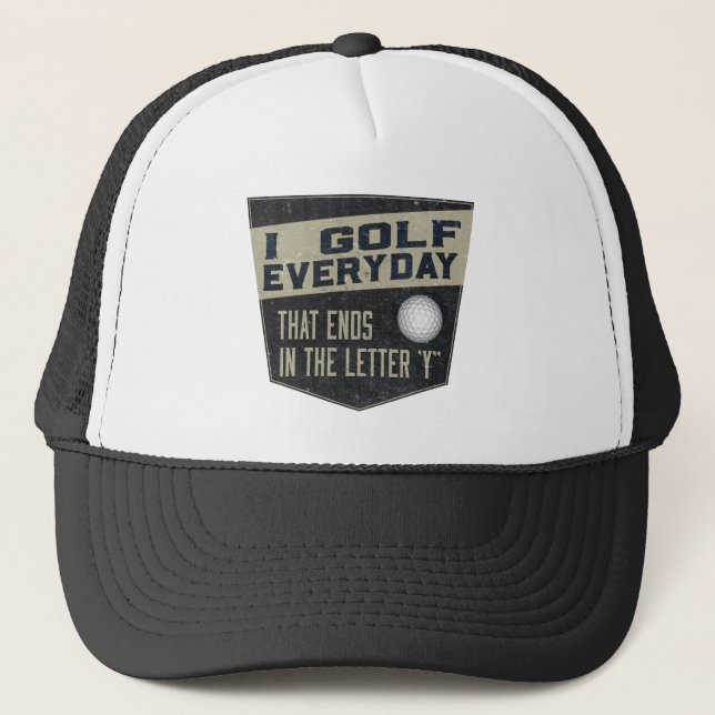 Gorra divertido del golf - golf de I diario (Anverso)