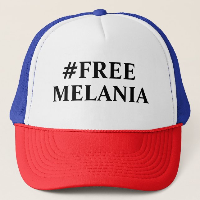 Gorra divertido del triunfo del #FreeMelania (Anverso)