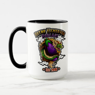 Gorra el dragón de la berenjena, una enorme taza d