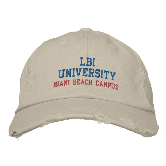 Gorra EMBARAZADO DE LA UNIVERSIDAD LBI (Anverso)