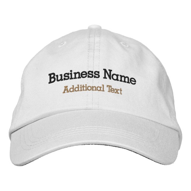 Gorra empresarial Personalizado con bordado (Anverso)
