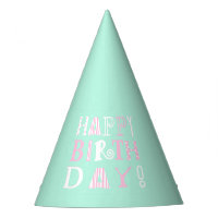 Gorra enrrollado del feliz cumpleaños de la verde