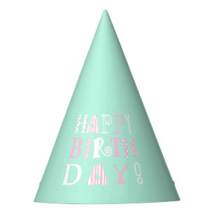 Gorra enrrollado del feliz cumpleaños de la verde