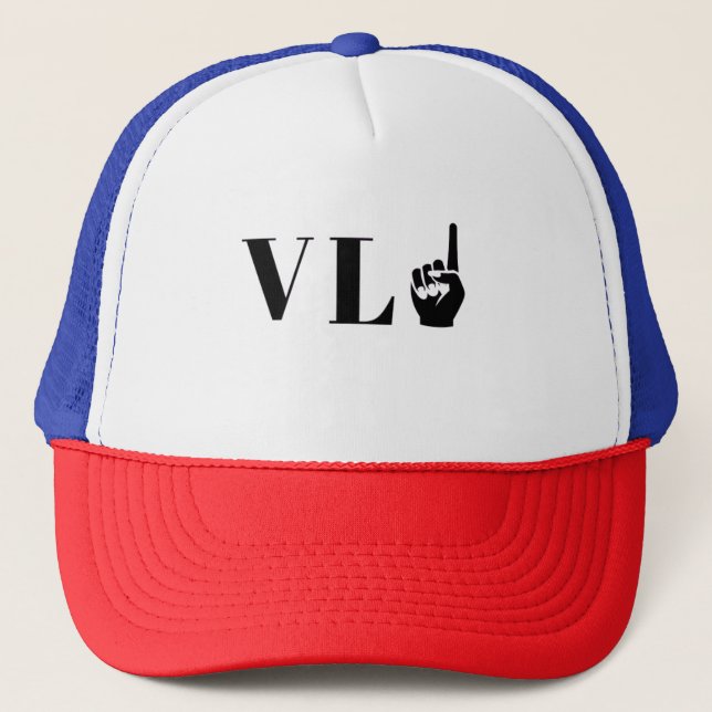 gorra esencial de vlone (v l one), (Anverso)
