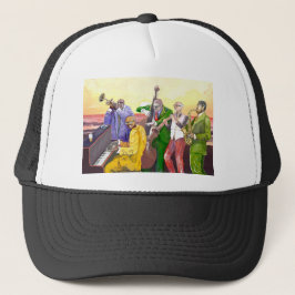 Gorra estupendo de la banda de jazz