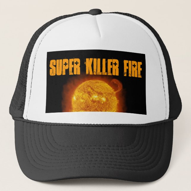 Gorra estupendo del camionero del fuego del (Anverso)