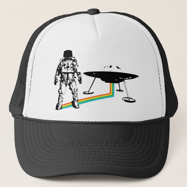 Gorra extranjero del camionero del UFO del (Anverso)