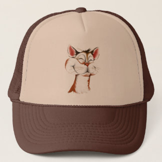 Gorra feliz de la cara del gatito