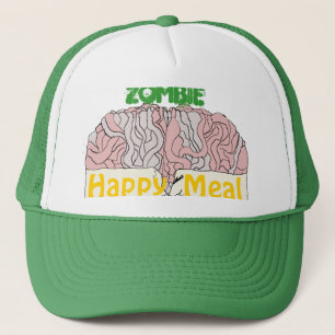 Gorra feliz de la comida del zombi