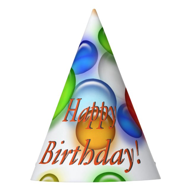 Gorra fiesta - Burbujas de cumpleaños (Anverso)