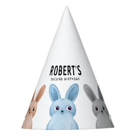 gorra fiesta con pequeños conejitos