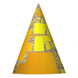 Gorra Fiesta cuadrado amarillo y Naranja