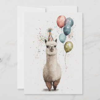 Gorra Fiesta de Alpaca y tarjeta de felicitación p