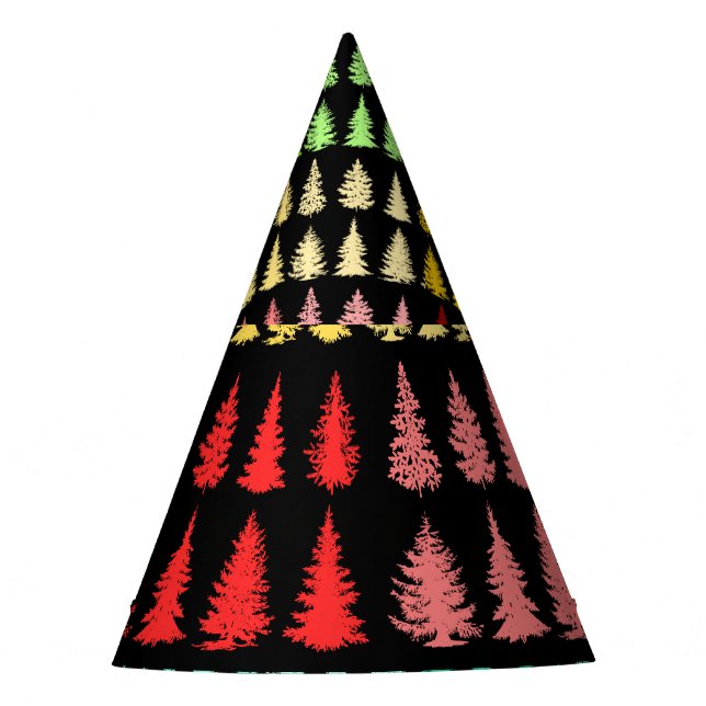 Gorra Fiesta de árboles de colores (Anverso)