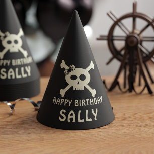 Gorra Fiesta de Cute Pirate Birthday Skull Crossbo