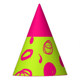 Gorra Fiesta de diseño de patrones y puntos lineal