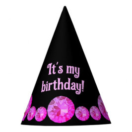 Gorra Fiesta de gemas rosadas