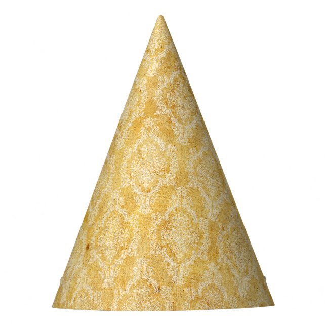 Gorra Fiesta de Halloween Creamy Naranja Damask (Anverso)