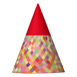 Gorra fiesta de Harlequin Rojo