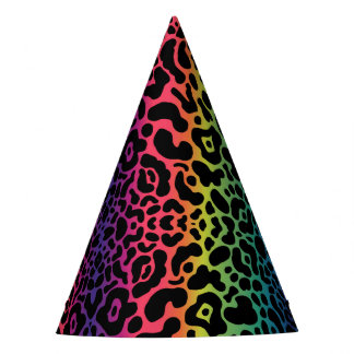 Gorra Fiesta de leopardo arco iris