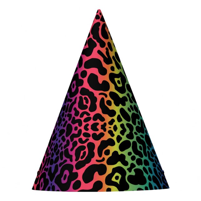 Gorra Fiesta de leopardo arco iris (Anverso)