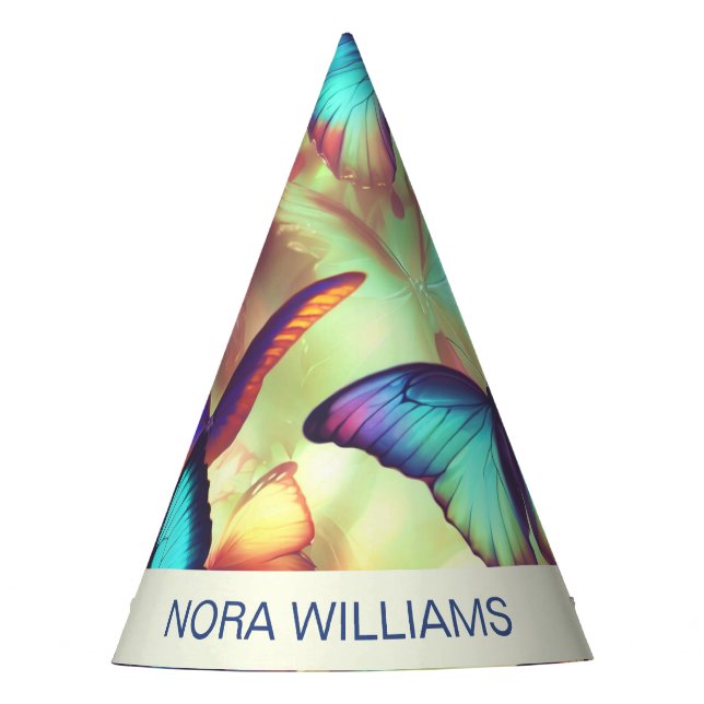 Gorra Fiesta de mariposa personalizada (Anverso)