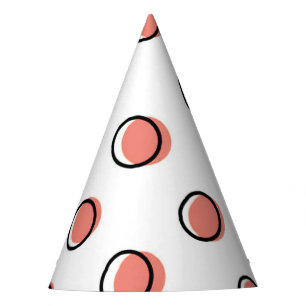 Gorra Fiesta de puntos de historietas rojas