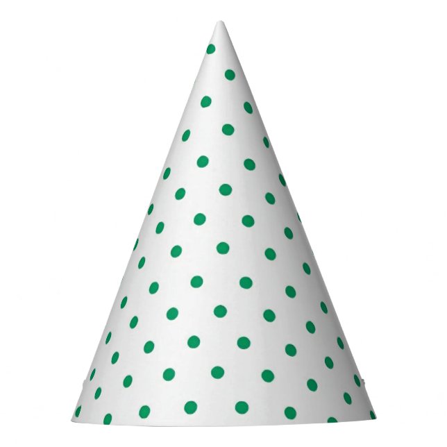 Gorra Fiesta de puntos microverdes blancos (Anverso)