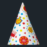Gorra Fiesta Hanukkah COLORFUL 8 NOCHES LOCALES<br><div class="desc">Gorra Fiesta de Hanukkah "COLORIDAS 8 NOCHES LOCAS" Personaliza borrando el texto "El Fiesta de Adie" y reemplazándolo por tu propio mensaje. Elija su estilo de fuente, color y tamaño favoritos. Añadir más texto en cualquier lugar del gorra. Añada a su fiesta de Hanukkah estos bonitos y coloridos gorras fiestas....</div>