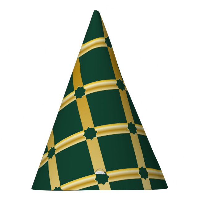 Gorra Fiesta inspirado en el árabe verde y oro (Derecha)