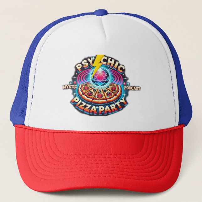 Gorra Fiesta Mystic Podcast Pizza (Anverso)
