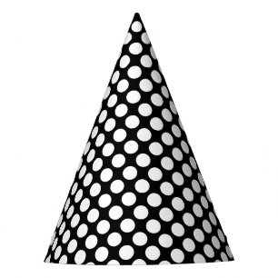 Gorra Fiesta negro de moda con puntos blancos sóli