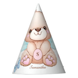 Gorra Fiesta personalizado de oso y mariposas