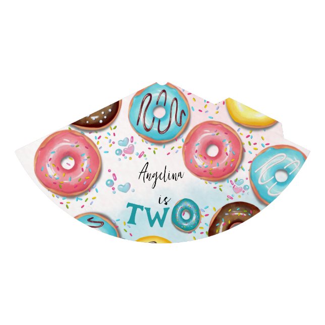 Gorra fiesta por segundo cumpleaños. (Anverso)